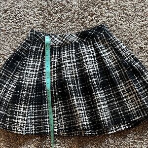 Banana Republic Black and White Skater Skirt